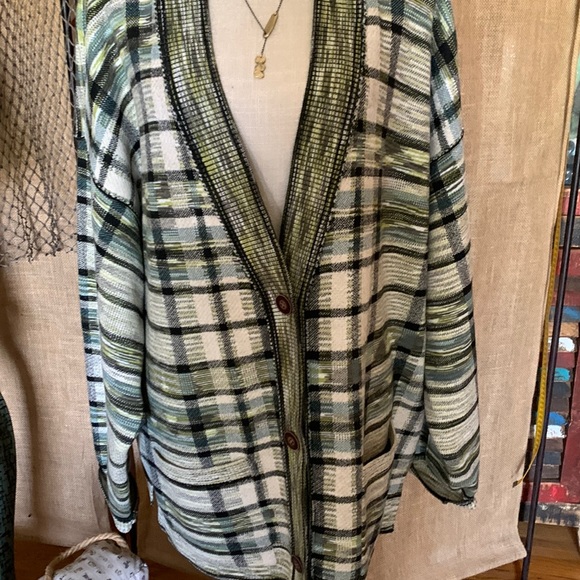Mcgregor Plaid Cardi Green Tea 
